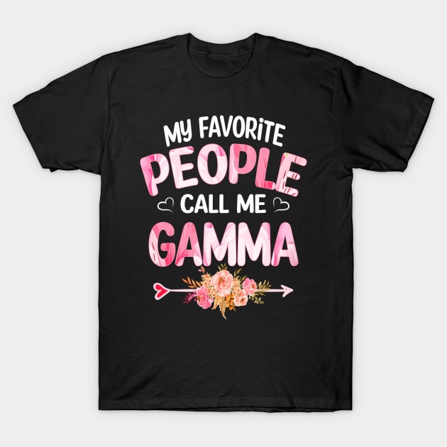 gamma my favorite people call me gamma T-Shirt by Bagshaw Gravity